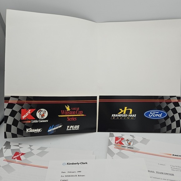 Vintage John Andretti Little Caesars Press Kit Media Guide 1994 K Mart Nascar 37 - Picture 3 of 7